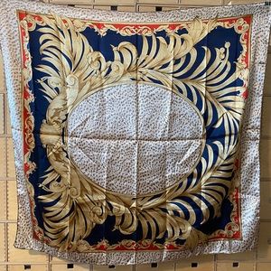 Large Richly Colored Scarf - 36" x 38"